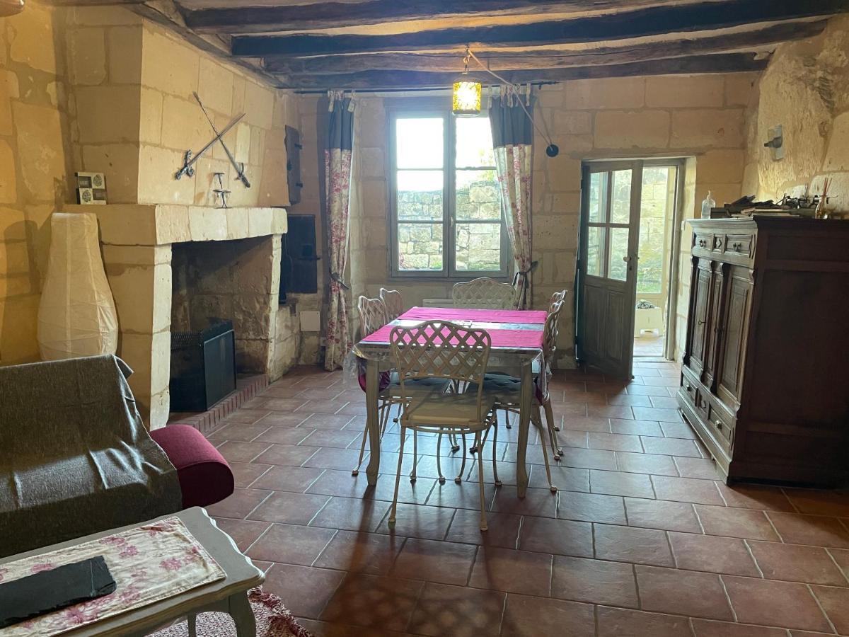 Villa L’escale Troglo au bord de la Loire à Souzay-Champigny Extérieur photo